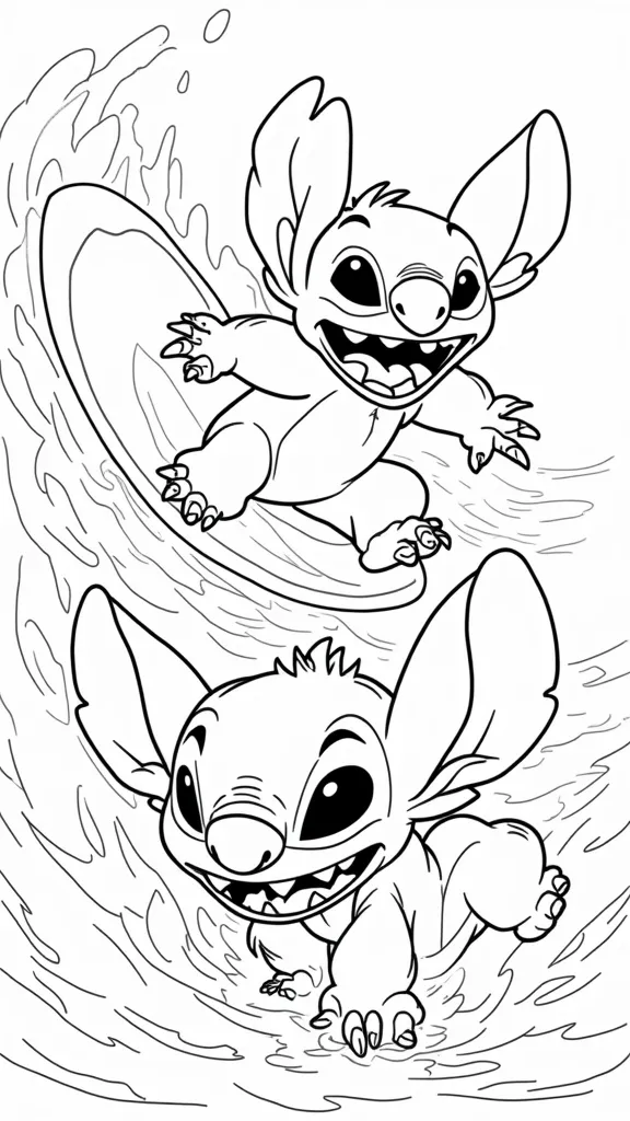 coloriages stich